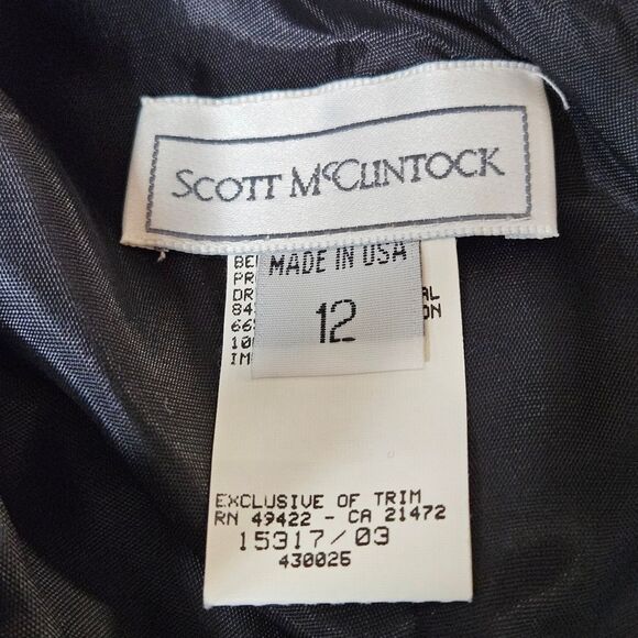 Scott McClintock Gradient Velvet Halter Black Gold Metallic Formal Evening Dress - Picture 10 of 16